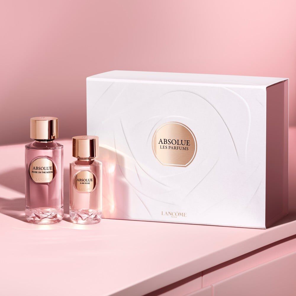 Absolue Les Parfums Asset wird direkt neben der Absolue Collection Box prasentiert