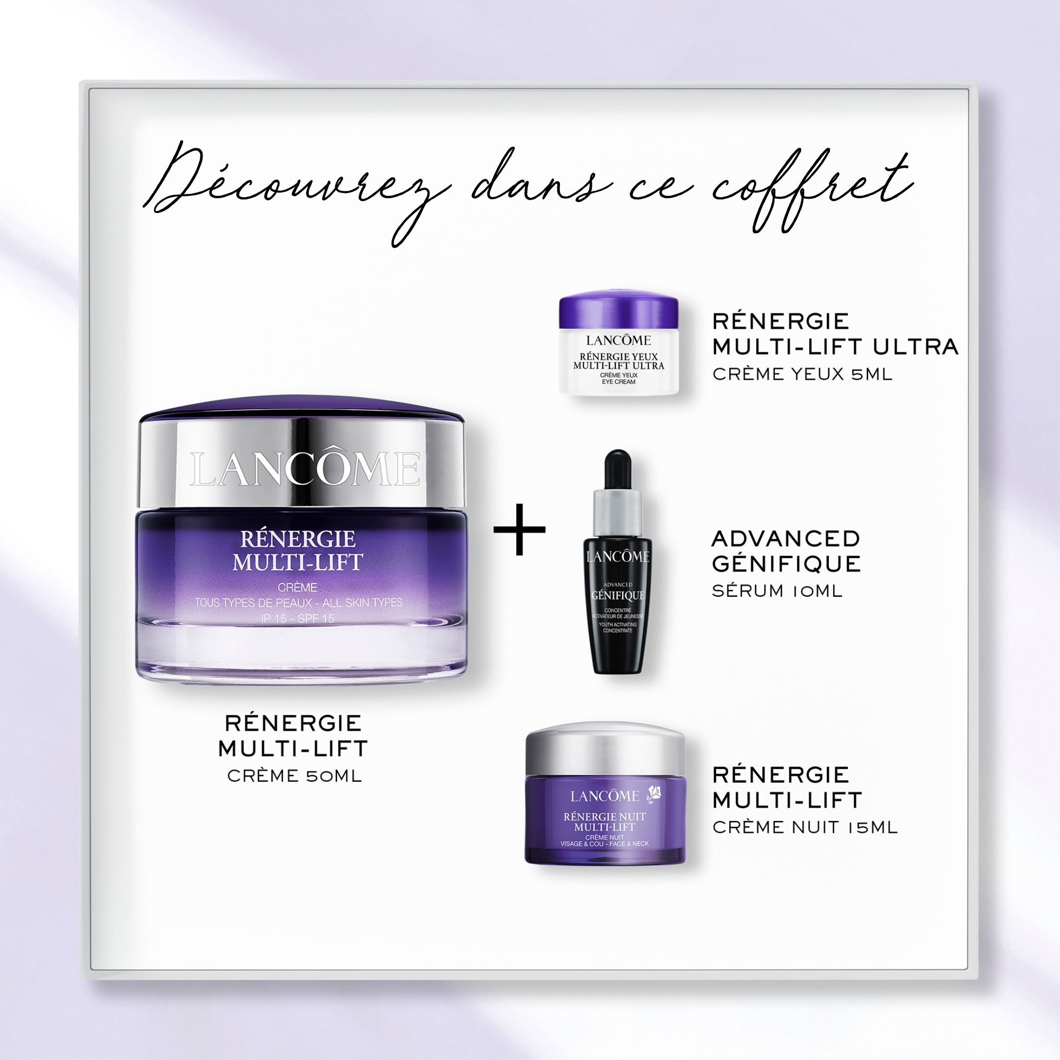 RENERGIE MULTI-LIFT CREAM 50ML ROUTINE SET