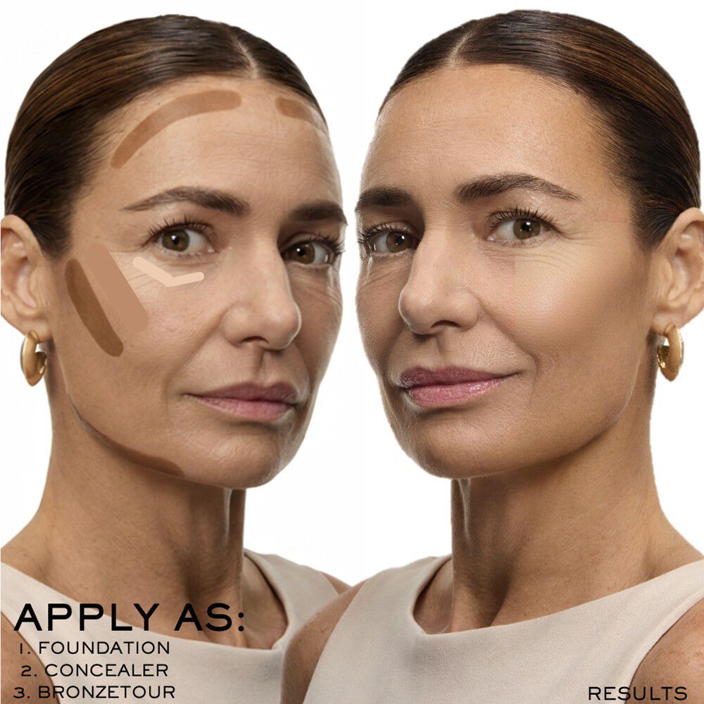 Als Foundation, Concealer oder Bronzetour auftragen