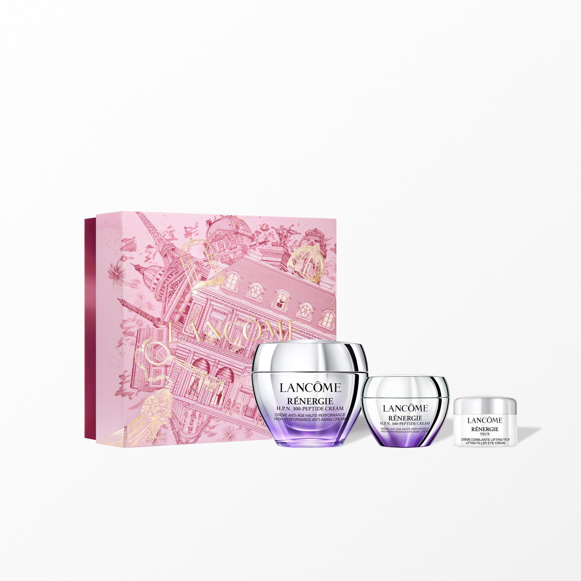 Renergie H.P.N. 300-Peptide Cream Setinhalt: - RENERGIE H.P.N. 300-PEPTIDE CREAM 50ML - RENERGIE H.P.N. 300-PEPTIDE CREAM 15ML - RENERGIE EYE CREAM 5ML MINI