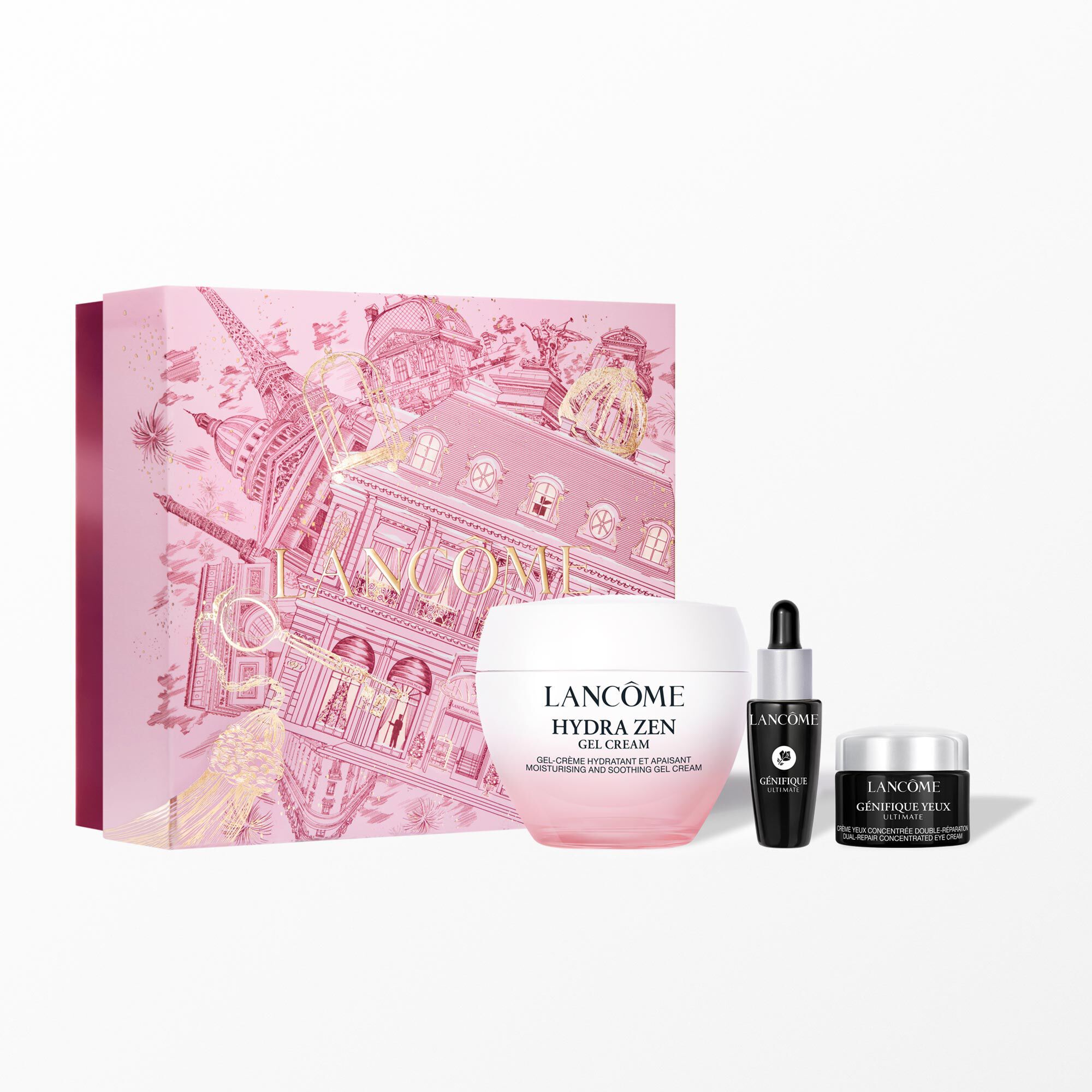 Hydra Zen Gel Cream Setinhalt: - HYDRA ZEN GEL CREAM 50ML - GENEFIQUE ULTIMATE SERUM 10ML - GENEFIQUE EYE CREAM 5ML MINI