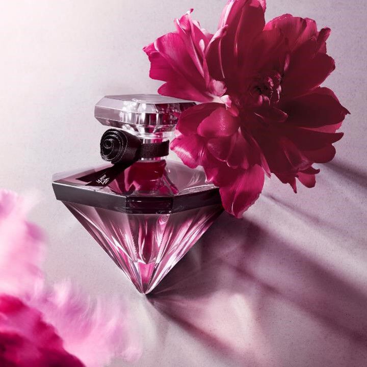 La Nuit Tresor Parfum mit dunklen Rosen