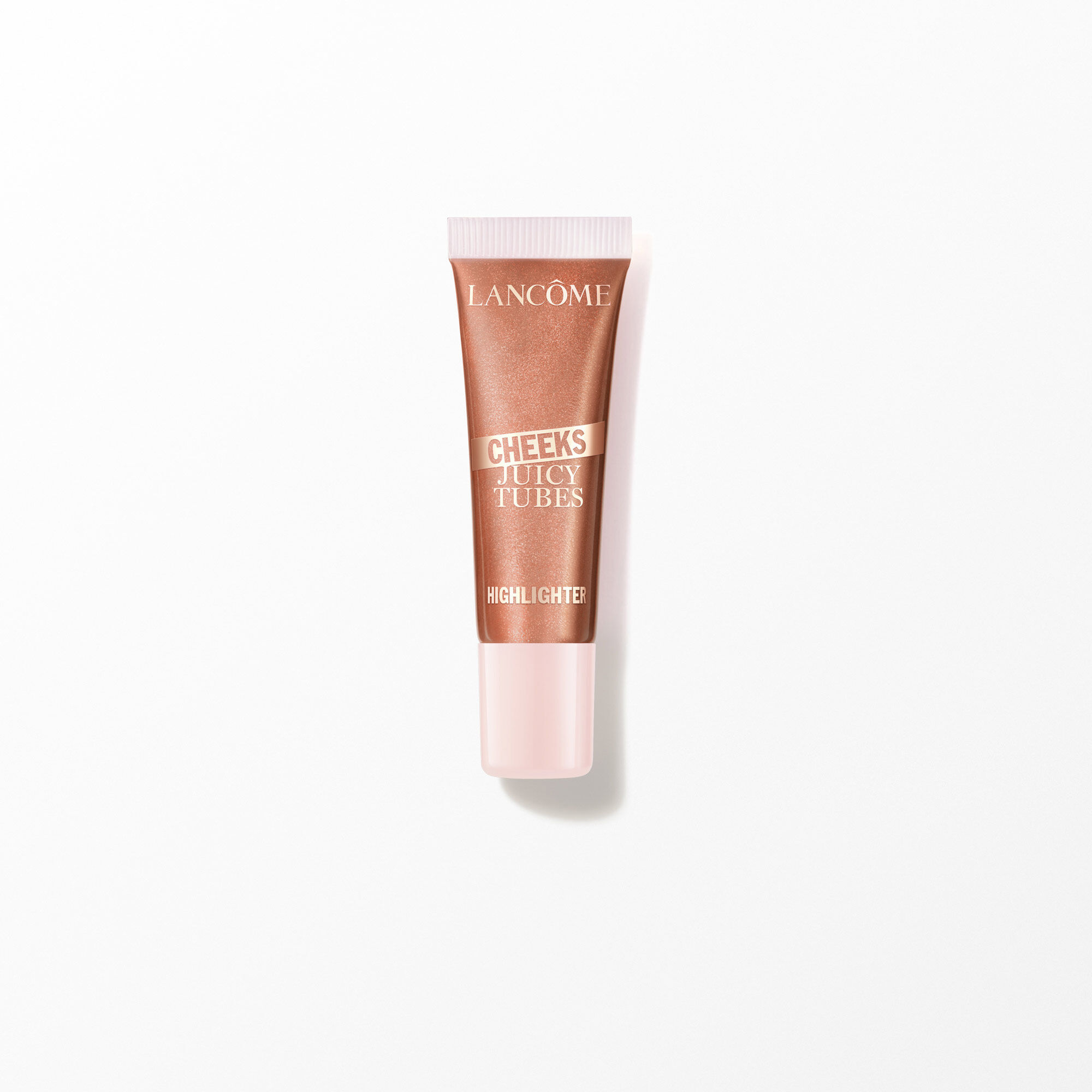 Tube Lancome Juicy Tubes Cheeks Highlighter auf weiß.