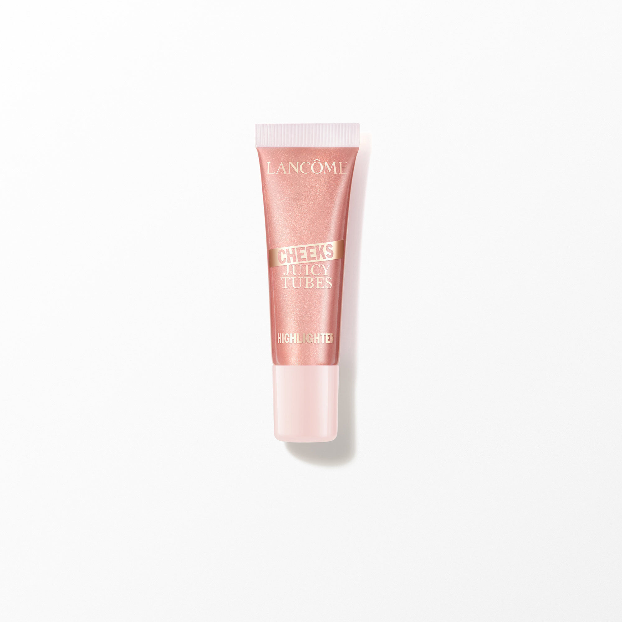 Tube Lancome Juicy Tubes Cheeks Highlighter auf weiß.