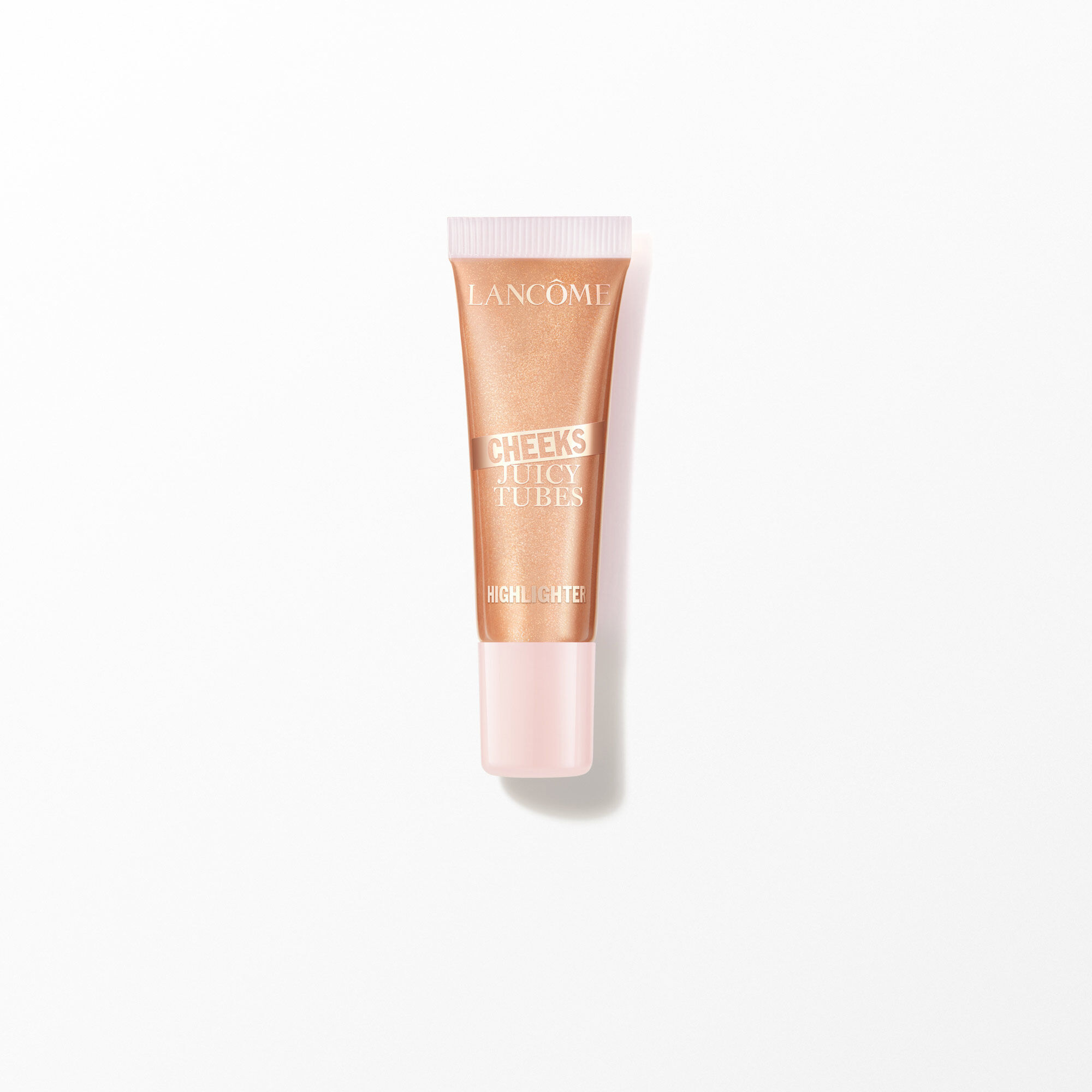 Tube Lancome Juicy Tubes Cheeks Highlighter auf weiß.