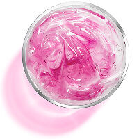 Ansicht von oben auf einen offenen Tiegel mit Kollagen-Peptid-Fraktionen