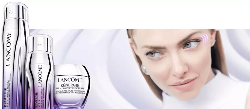Lancome Advanced Genifique Serum neben der Renergie Multi-Lift Ultra Creme.