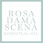 Ein großer Button mit der Aufschrift Rosa Damascena Essential Oil (Inhaltsstoff)