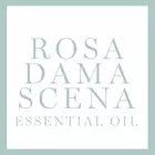 Ein großer Button mit der Aufschrift ROSA DAMASCENA (Inhaltsstoff)