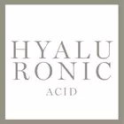 Ein großer Button mit der Aufschrift Hyaluronic Acid (Inhaltsstoff)