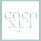 Ein großer Button mit der Aufschrift Coconut Oil (Inhaltsstoff)