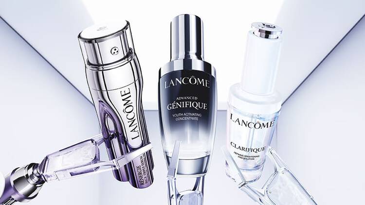 Lancome Renergie Multi-Lift Ultra Creme neben dem Advanced Genifique Serum.