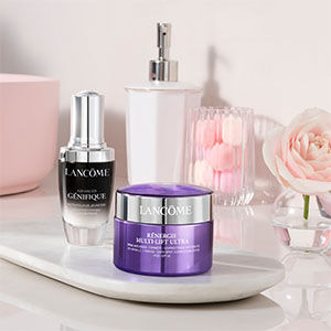 Lancome Produkte im Badezimmer