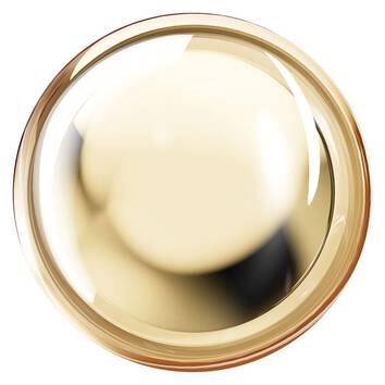 Makroaufnahme einer seidigen, beigefarbenen Retinol-Serum-Textur 
