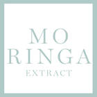 Ein großer Button mit der Aufschrift Moringa Extract (Inhaltsstoff)