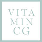 Ein großer Button mit der Aufschrift Vitamin CG (Inhaltsstoff)