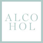 Ein großer Button mit der Aufschrift Alcohol (Inhaltsstoff)