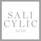 Ein großer Button mit der Aufschrift Salicylic ACID (Inhaltsstoff)