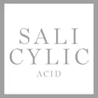 Ein großer Button mit der Aufschrift Salicylic ACID (Inhaltsstoff)
