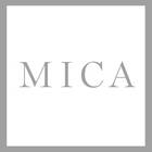 Ein großer Button mit der Aufschrift Mica (Inhaltsstoff)