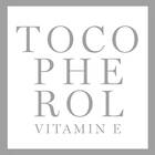 Ein großer Button mit der Aufschrift Tocopherol Vitamin E (Inhaltsstoff)