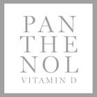 Ein großer Button mit der Aufschrift Panthenol (Vitamin D) (Inhaltsstoff)