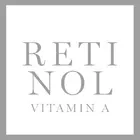 Ein großer Button mit der Aufschrift Retinol (Inhaltsstoff)
