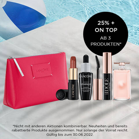 Lancome Reiseset am Pool